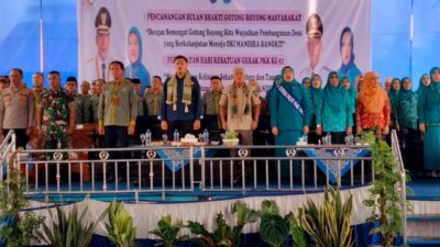 Canangkan BBGRM 2023, Bupati OKI Ajak Pelihara Budaya Gotong Royong