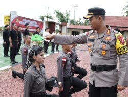 10 Bintara Remaja Polri Polres Bengkayang Ikuti Pembinaan Tradisi