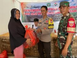 Sinergitas TNI-Polri Monitoring Penyaluran Bantuan Alat Perikanan