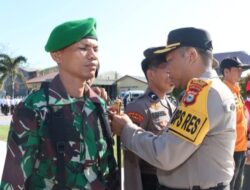 Kapolres Jeneponto Pimpin Apel Gelar Pasukan Ops Mantab Brata 2023-2024.