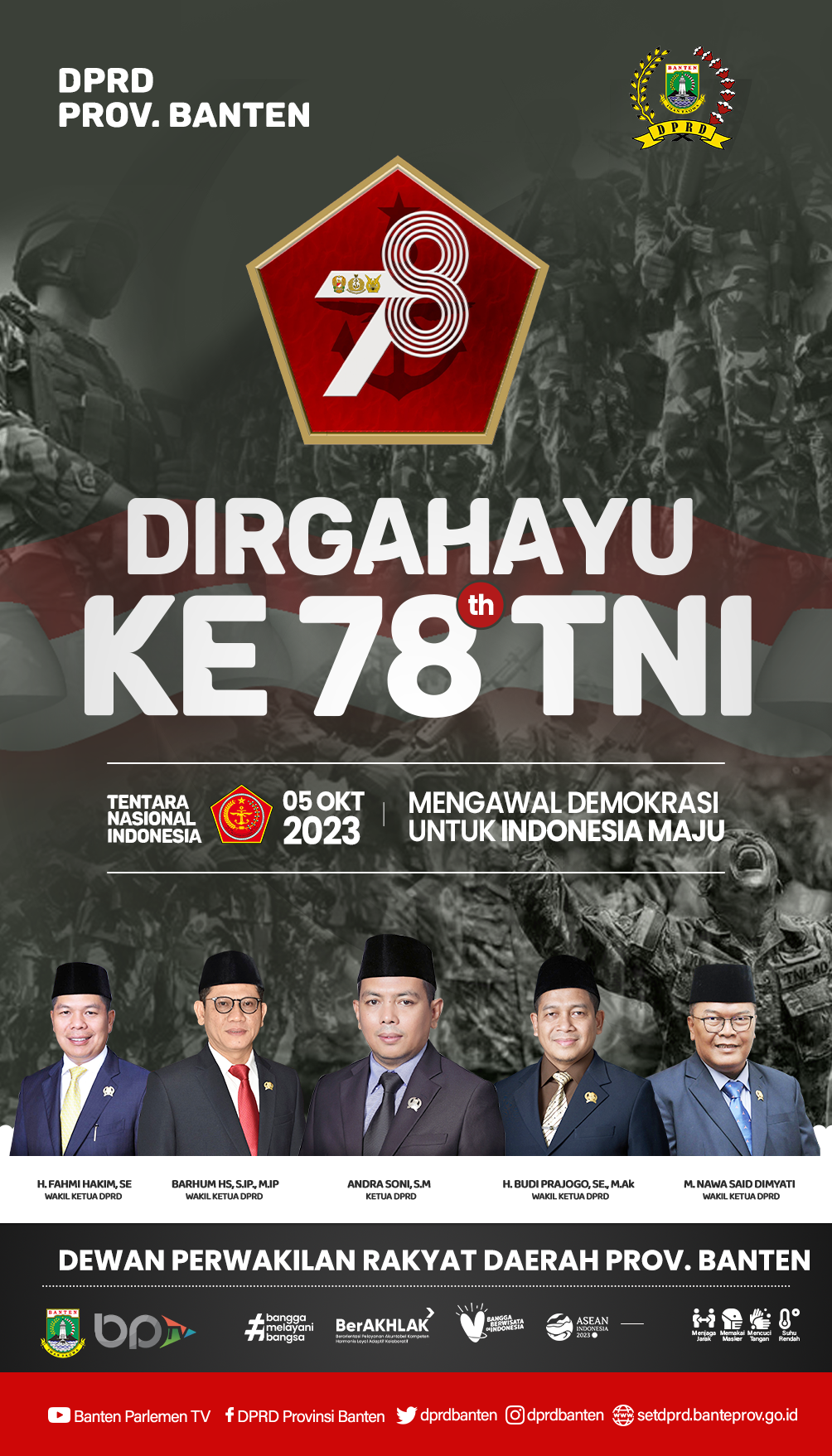 DPRD PROV. BANTEN MENGUCAPKAN HUT KE.78 TAHUN