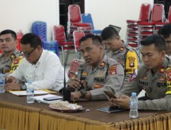 Kapolres Bengkayang Gelar Rapat Rencana Pengamanan Kunjungan Kerja Menkopolhukam dan Kemendagri di Kecamatan Jagoi Babang