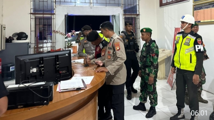 TNI-Polri Kabupaten Takalar Patroli Gabungan Jaga Kamtibmas Jelang Pemilu 2024