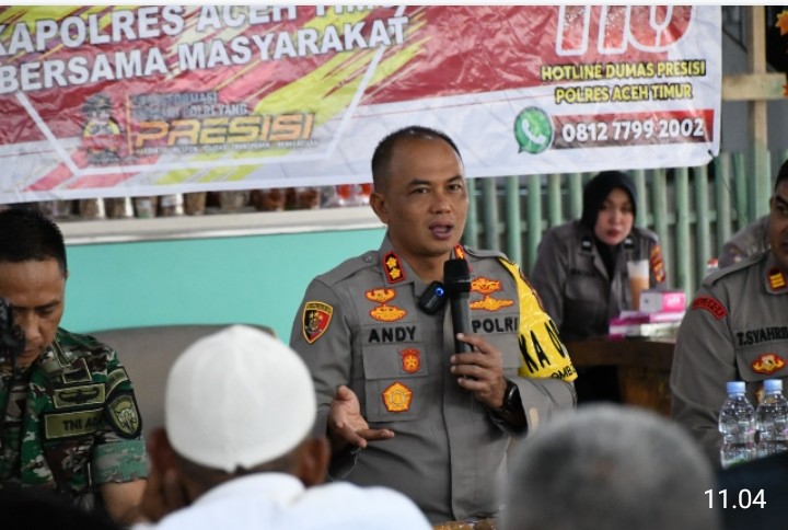 Jumat Curhat Bersama Kapolres Aceh Timur Upaya Cooling System Jelang Pemilu 2024