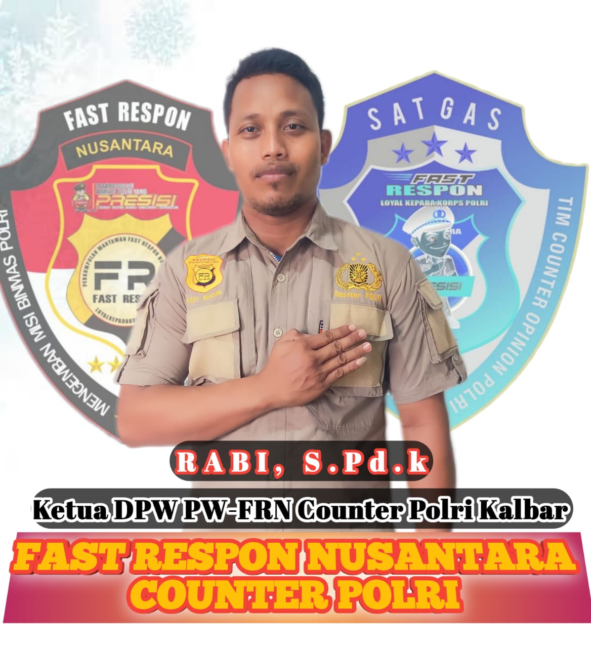 Apresiasi Ketua DPW PW FRN Counter Polri Kalbar Atas Bantuan Awak Media Dalam Pemberitaan Situasi Kondusif Jelang Pemilu 2024