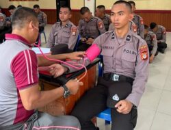 Pemeriksaan Kesehatan Bagi Bintara Remaja Polres Gowa