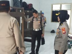 Kapolres Gowa Lakukan Sidak di Barak Bujang Polres Gowa