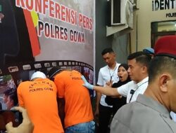 Salut “,Konferensi Pers Polres Gowa Berhasil ungkap Kasus Narkoba. 