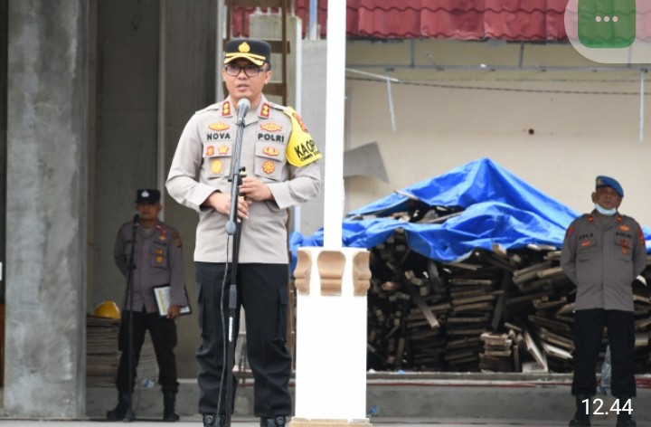 Apel Perdana Kapolres Aceh Timur Tekankan Disiplin dan Netralitas Dalam Pemilu