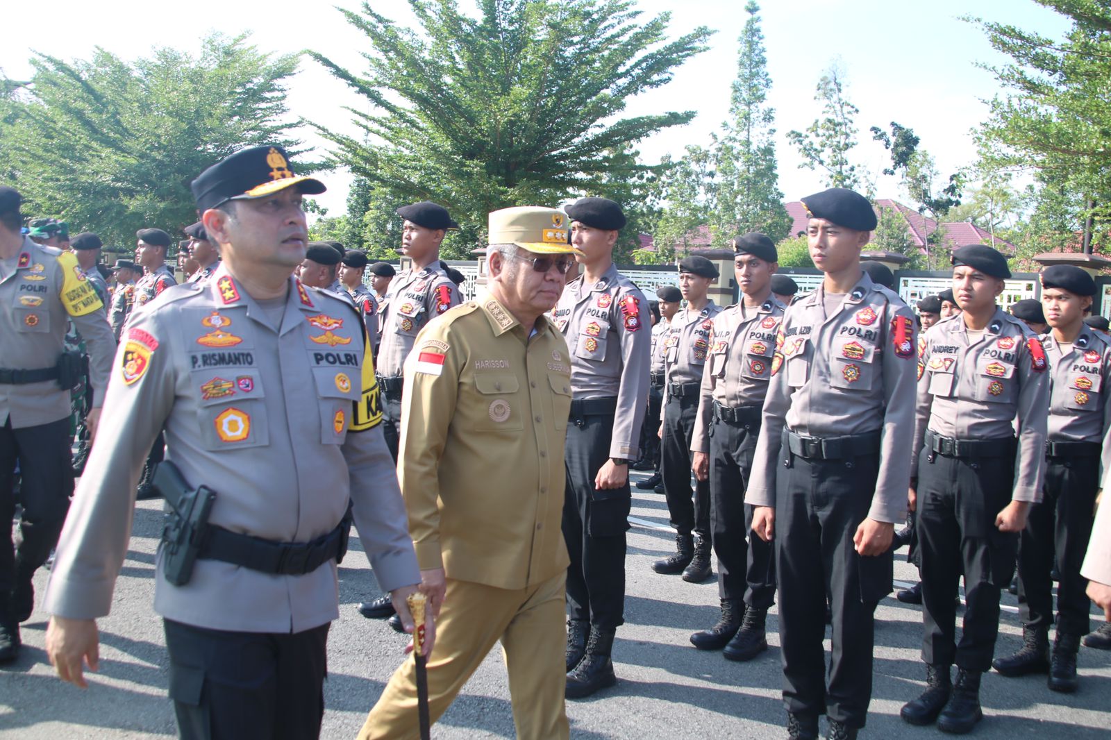 Polda Kalbar Laksanakan Apel Gelar Pasukan Ops Liong Kapuas 2024