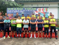 GOWES DENGAN JARAK TEMPUH RATUSAN KM, PANGKOSTRAD BESERTA ROMBONGAN FINISH TIBA DI BRIGIF 14/MANDALA YUDHA