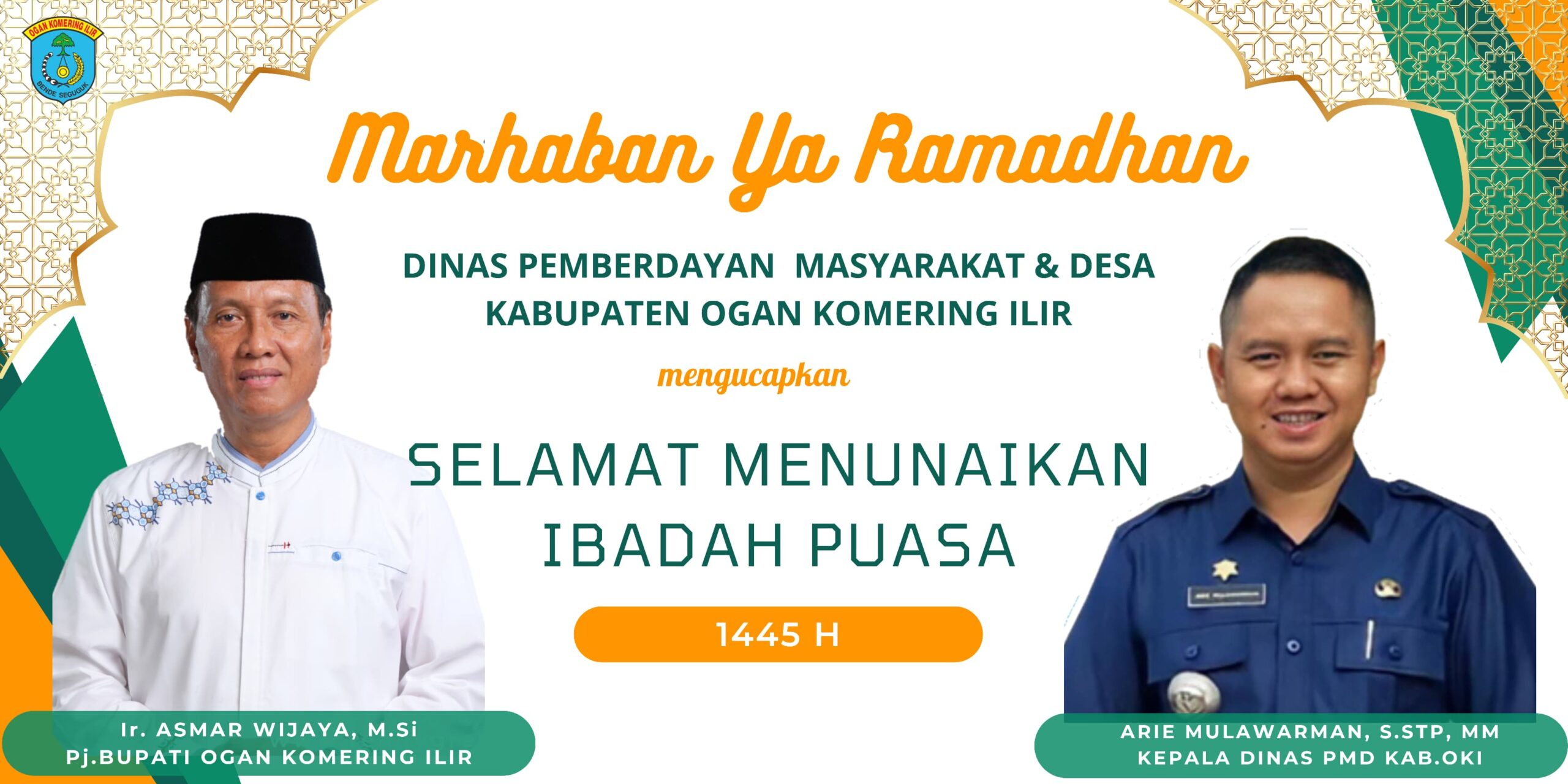 Kepala DPMD Kabupten OKI, Mengucapkan Marhaban Yaa Ramadhan Kabupaten Ogan Komering Ilir