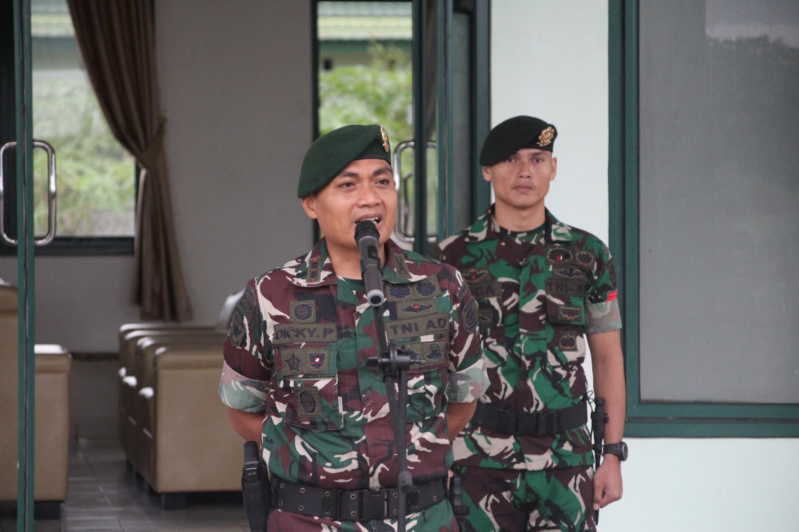 Penyambutan Prajurit Terbaik Yonif 318 / Adhirajasa Yudha Purna Satgas Unifil Lebanon