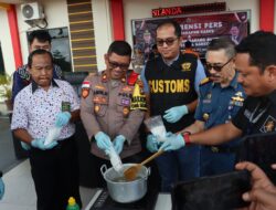 kembali, Polres Bintan Musnahkan 1 Kg Narkotika Jenis Sabu 