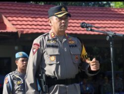 Kapolres Jeneponto pimpin apel gelar pasukan Operasi Keselamatan Pallawa TA. 2024