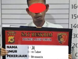 Cabuli Anak Kandung Hingga Melahirkan, Seorang Ayah Diamankan ke Polres Aceh Timur