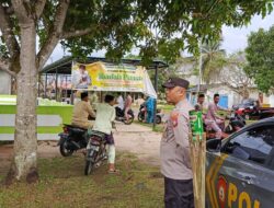 Personel Polres Bintan Lakukan Pengamanan Sholat Idul Fitri 1445 H/ Tahun 2024.