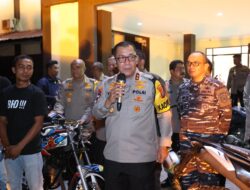 PATROLI TAKBIRAN: POLDA KEPRI BERSAMA KOMUNITAS MOTOR BERKOMITMEN MENJAGA KEPRI