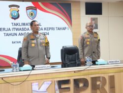 WAKAPOLDA KEPRI PIMPIN TAKLIMAT AWAL TAHAP I AUDIT KINERJA ITWASDA POLDA KEPRI