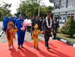 DANLANTAMAL IV SAMBUT PANGKOARMADA RI DALAM RANGKA KUNJUNGAN KERJA KE LANTAMAL IV BATAM