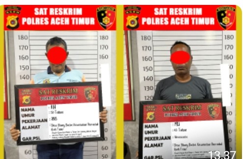 Lagi – Lagi, Satreskrim Polres Aceh Timur Bersama Polsek Peureulak Kota Ungkap Dua Pelaku Tindak Pidana Judi Online