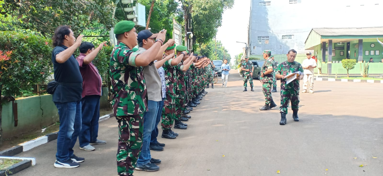 KODIM 0505/JT TERIMA KUNJUNGAN KERJA TIM WASRIK ITJEN TNI