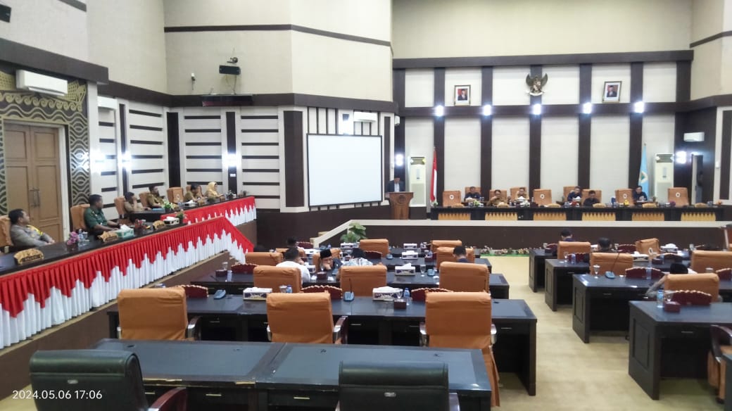 DPRD OKI Gelar Rapat Paripurna Lanjutan Pembahasan LKPJ TA 2023