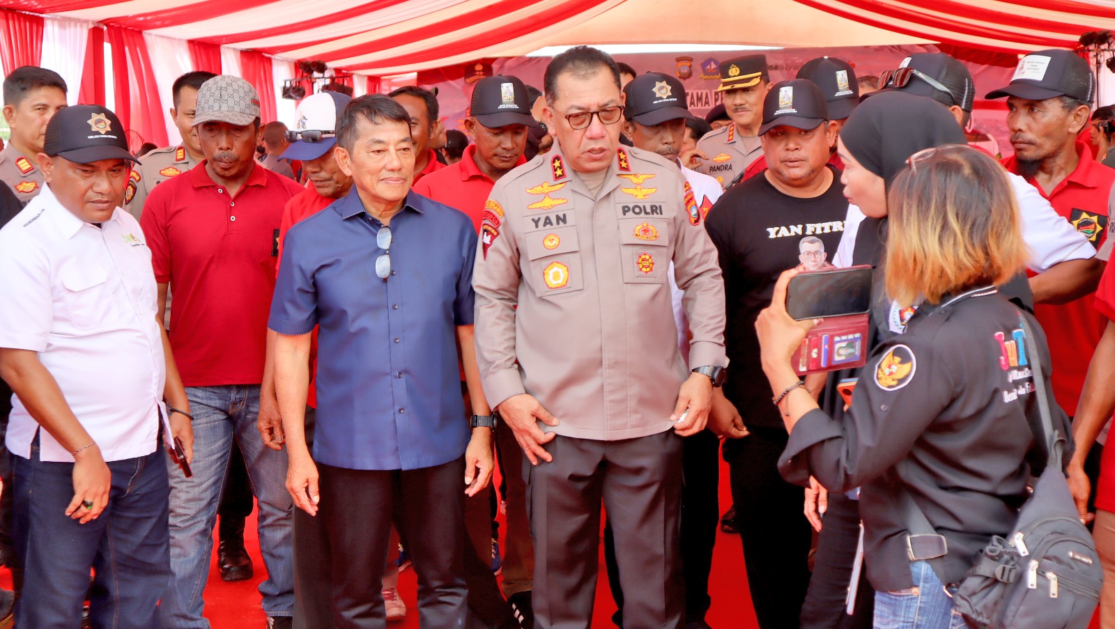 Kapolda Kepri Resmikan Pembangunan Markas Kepolisan Terpadu Dan Polsubsektor Galang Batang.