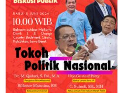 Diskusi Publik Bekasi Mencari Pemimpin : Sinergitas pimpinan daerah dan Pusat Untuk Indonesia Emas Membangun Kabupaten Bekasi