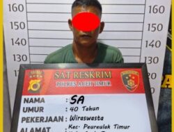 Cabuli Anak Kandung, Seorang Ayah Warga Peureulak Timur Diamankan ke Polres Aceh Timur