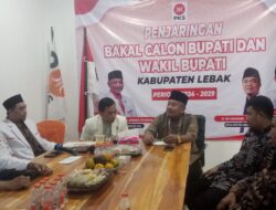 H. Akhmad Jajuli Bakal Calon Bupati Lebak Ambil Pendaftaran PPP dan PKS