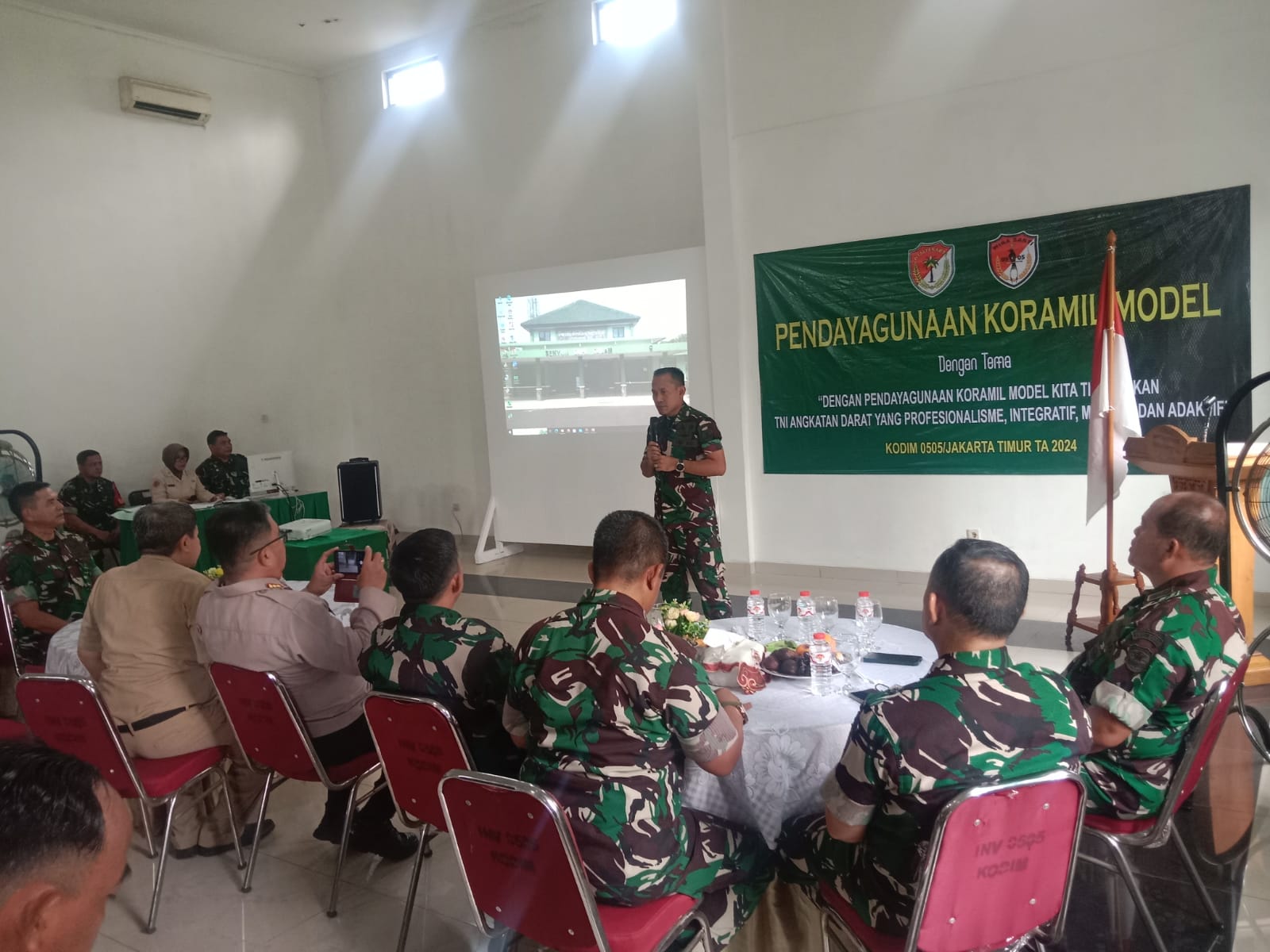 Dandim 0505/Jakarta Timur, Berikan Arahan Latgiat Pendayagunaan Koramil Model