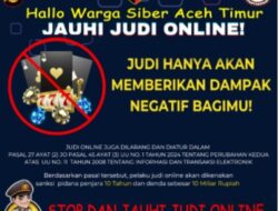 Kasat Reskrim Polres Aceh Timur: Judi Hanya Memberikan Dampak Buruk