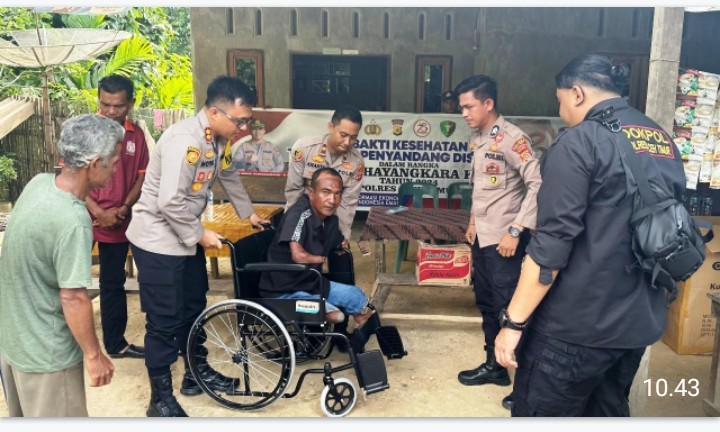 Polres Aceh Timur Gelar Bakti Kesehatan Peduli Disabilitas Sambut Hari Bhayangkara ke-78