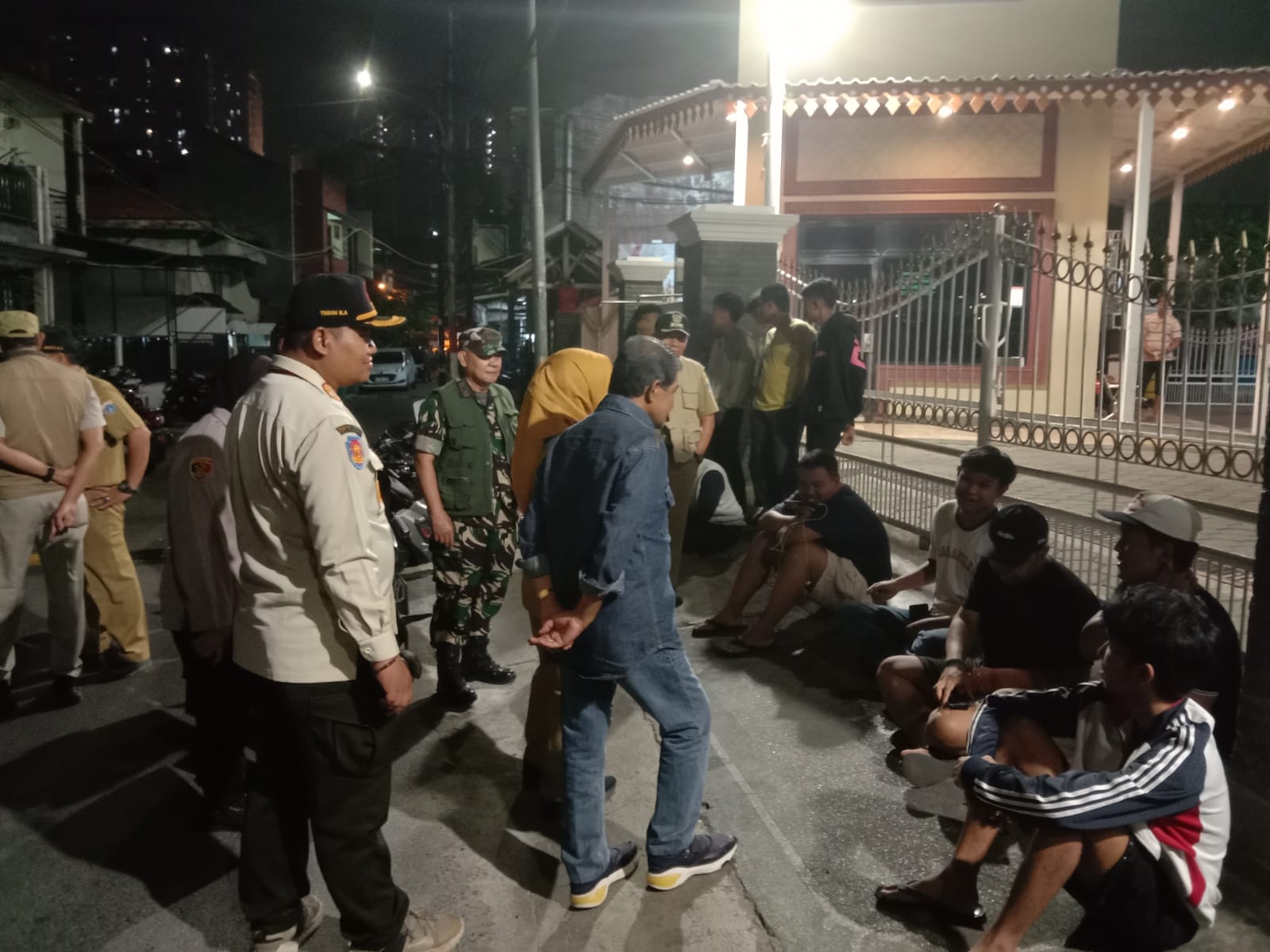 Apel Cipkon dan Patroli oleh Koramil Jatinegara Bersama Forkopimcam Empat Pilar