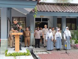 Upacara Bendera dan Sosialisasi Pencegahan Tawuran Oleh Danramil Jatinegara Bersama Forkopimcam