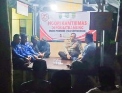 Kapolsek Pebayuran,Ngopi Kamtibmas Berikan Himbauan Kepada Masyarakat 