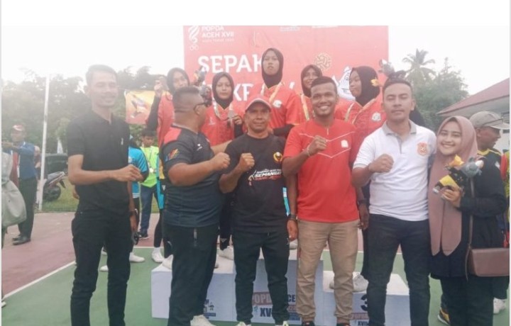 Tim Atleit Sepak Takraw Putri Aceh Timur Berhasil Meraih Juara ke-3