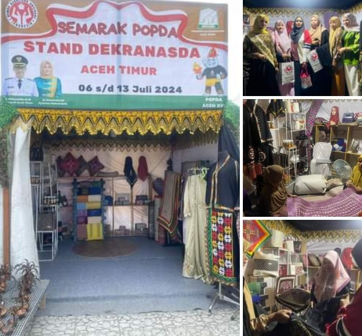 Stand Pameran Dekranasda Aceh Timur Di Lirik Pengunjung