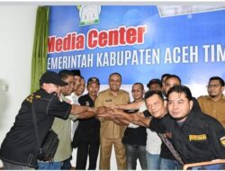 Pj Bupati Aceh Timur Luncurkan Media Center