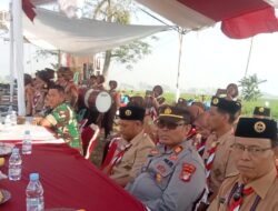 Peringatan Hari Pramuka ke – 63,Kapolsek Pebayuran,Hadiri Acara Penutupan Jambore Perkemahan Gerakan Pramuka Kwatir Ranting Tingkat Kecamatan ke XXl 