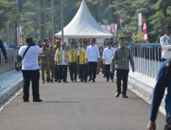 Presiden Republik Indonesia Joko Widodo Meresmikan Bendungan Marga Tiga