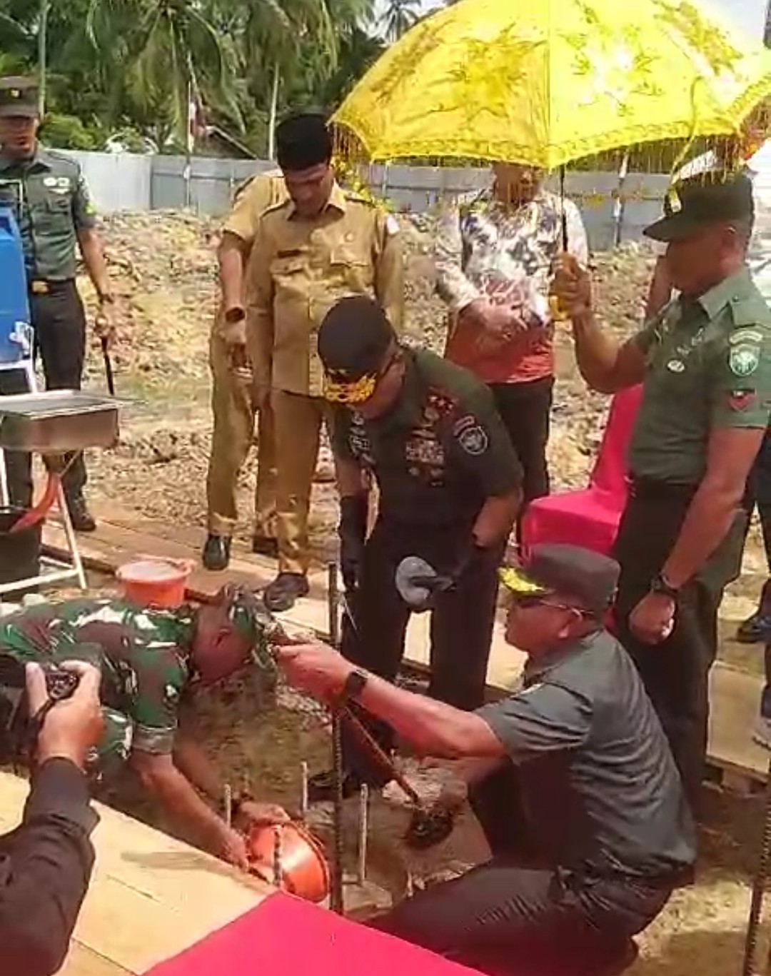 Pangdam Iskandar Muda Kunker Sekaligus peletakan batu pertama markas kodim aceh timur 