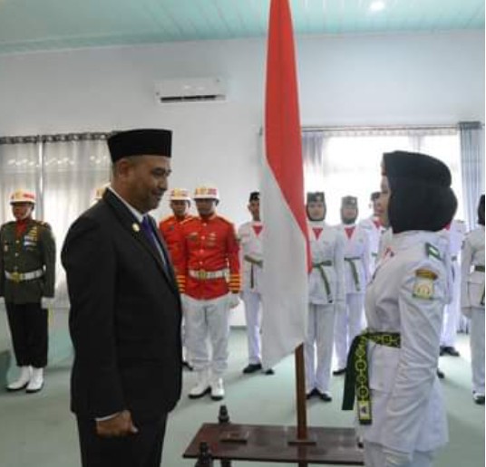 Pasukan Paskibraka Kabupaten Aceh Timur Dikukuhkan