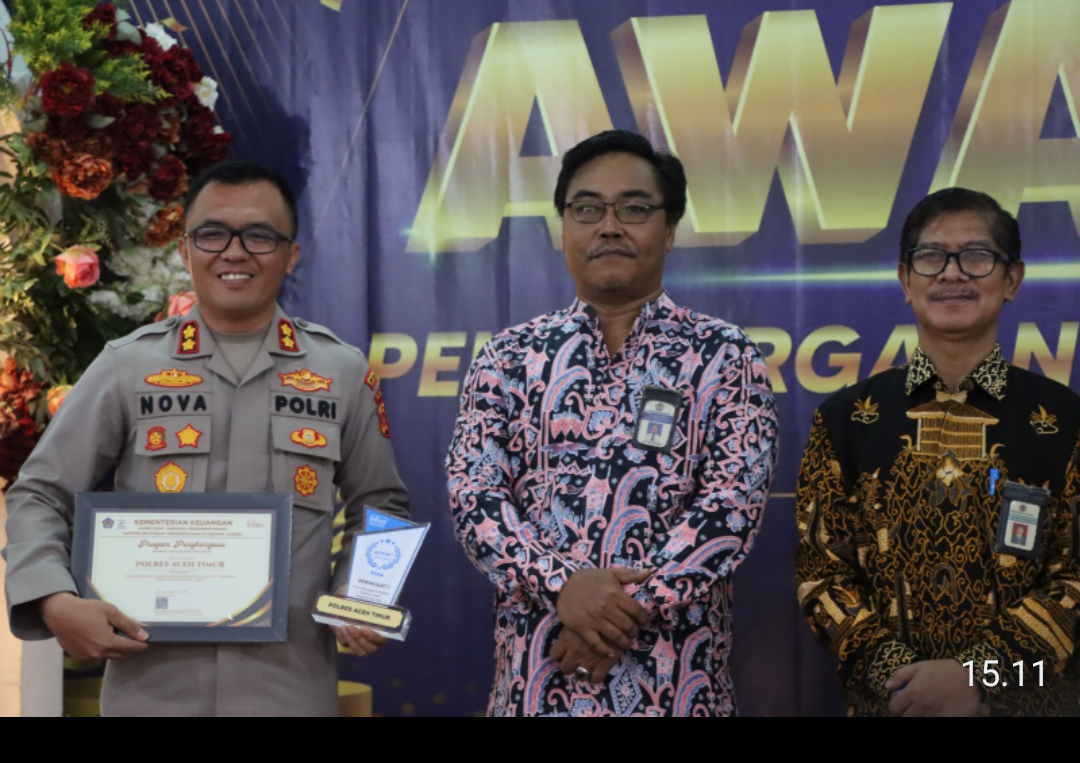 Polres Aceh Timur Raih Tiga Penghargaan Bergengsi di KPPN Awards 2024