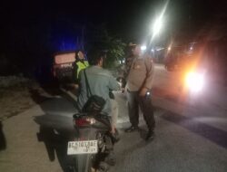 Kapolsek Pebayuran Pimpin Operasi Kejahatan Jalanan, Antisipasi Tindak Kejahatan Pada Malam Hari