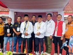 Ratusan Masa Kawal Paslon JADI Daftar Ke KPU kabupaten OKI