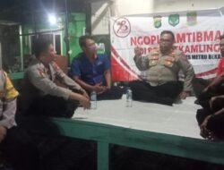 Kapolsek Pebayuran Giat Ngopi Kamtibmas dan Beri Himbauan Kamtibmas Menjelang Pilkada 2024