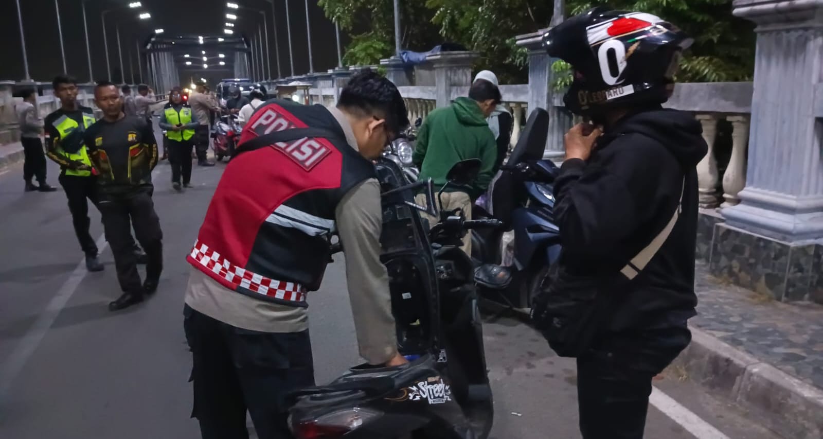 Kapolsek Pebayuran Pimpin Oprasi Kejahatan Jalanan (OKJ),Dalam Rangka Antisipasi 3C & Street