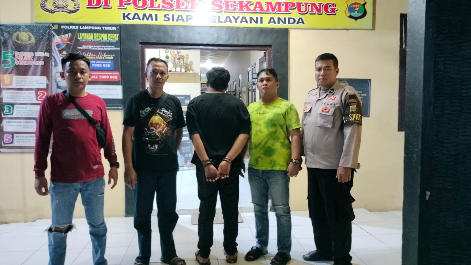 Seorang Tersangka Penganiayaan di Sekampung, Berhasil Diringkus Polisi